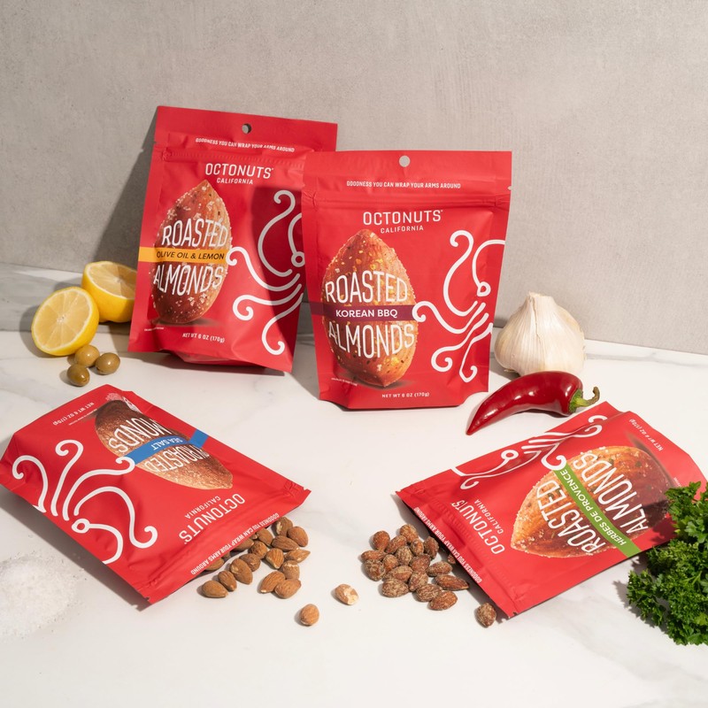 Octonuts Herbes de Provence Roasted Almonds (6oz) Plant Based Protein