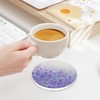 Lavender Field 6Pack Ceramic Drink Coasters,Quick-Absorb Stone Coasters with Anti-Slip