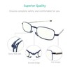 sevenplus 3 Pack Reading Glasses Blue Light Blocking, Anti UV