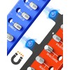 Detachable Magnetic Nut and Bolt Thread Checker, 30 Bolt and