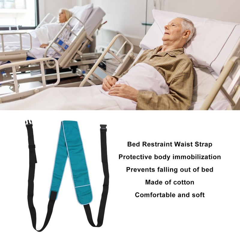 Bed Restraint Waist Strap Adjustable Widen Fixation Bed Fall Protection