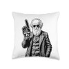 Funny Charles Darwin Foam Finger Number One In Evolution Throw