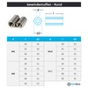 PROTECH Threaded Sleeves M8 x 30 (D=11) Round, A2 Stainless