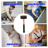LALAFINA 1pc Rubber Mallet with Handle Nonslip Ergonomic Design Hammer