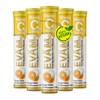 EVÄM Premium Vitamin C 1000 mg Effervescent Tablets, Orange Flavour,
