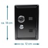 Monsterzeug Mini Safe Money Box Black with Number Combination Mini