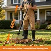 Leaf Grabber Rake, Lightweight Steel Leaf Picker Upper, Long Handle