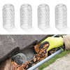 4 Pack Gutter Guards Mesh Aluminum Covers Down Pipe Protectors