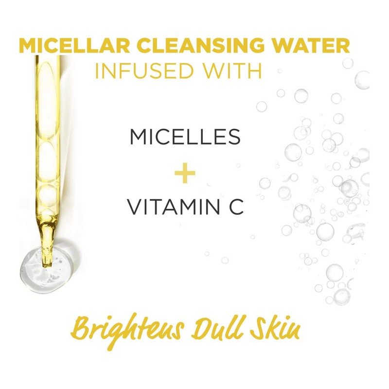 Garnier, SkinActive Micellar Vitamin-C Cleansing Water, 3.4 Fl Oz