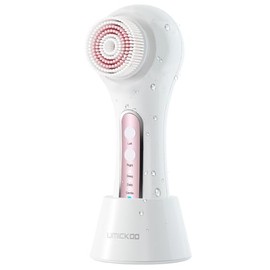 UMICKOO Cepillo de limpieza facial, recargable IPX7 impermeable con 5 cabezales de cepillo, uso de cepillo facial para exfoliación, masaje y limpieza profunda (multi)