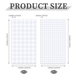 panthra Foam Tape Craft Double Sided 10 Sheets/1440 PCS, Foam Adhesive Squares for Crafts, Scrapbooking, DIY Projects, and Photo Mounting, for Scrapbook Office Class