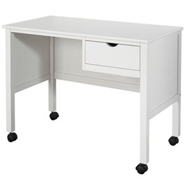 Hillsdale Furniture Schoolhouse 4.0 Wood 1 Drawer Youth Desk, White