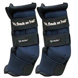 Back on Track Quick Royal stable gaiters., blue