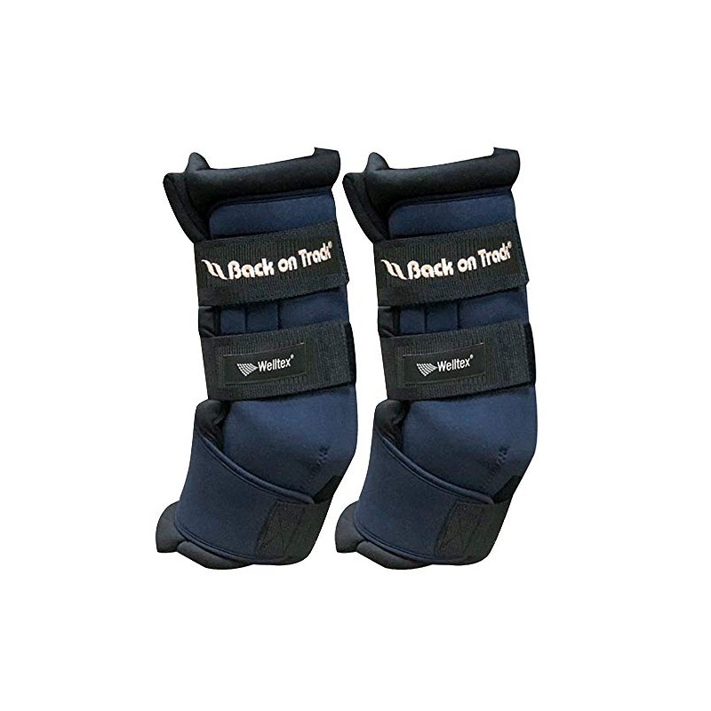 Back on Track Quick Royal stable gaiters., blue