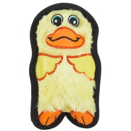 Outward Hound Durablez Minis Stuffing-Free Squeaky Plush Dog Toy for Puppies & Small Dogs - Interactive, Soft Yet Tough, No Mess, Jumbo Squeaker, Long-Lasting Play, Duck