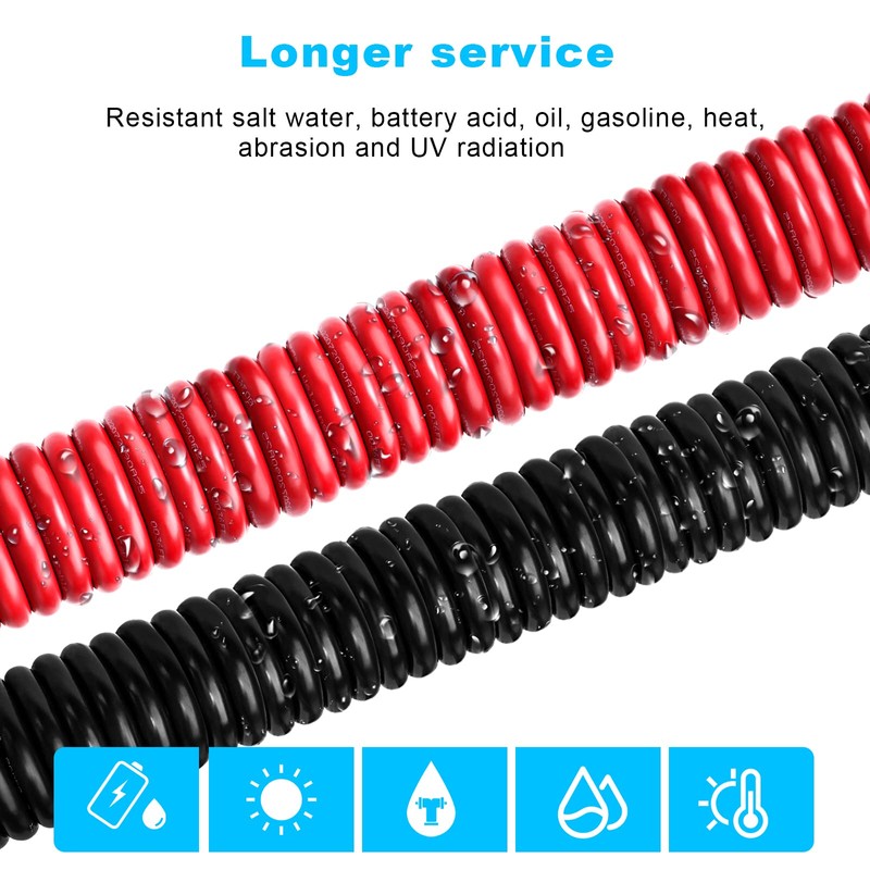 6 Gauge Marine Wire Tinned Copper Boat Cable, Standard USA