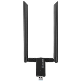 USB Network Card,RTL8812AU AC USB 2.4G/5.8G Dual-Band WiFi Dongle Adapter,Support WPA/WPA2/WEP/802.1X/WMM Data Encryption,Wireless Network Card with Strong Anti-Interference Ability