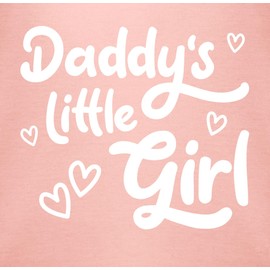Shirtracer Baby Body Junge Mädchen - Geschenk zum Vatertag - Daddy's little Girl süß weiß - 3/6 Monate - Babyrosa - vatertagsbody papatagsgeschenk tochter bodys dad baby-kleidung vatertagsgeschenk