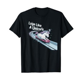 Luge Like A Unicorn Fantasy Sports T-Shirt