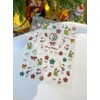 Christmas Nail Art Stickers Decals Christmas Crystal Ball Nail Stickers