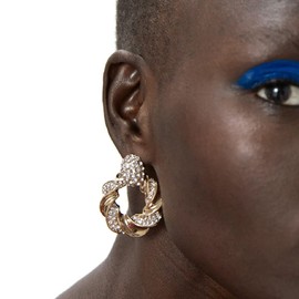 Braided Hoop Earrings for Women, Braided Hoop Earrings for Girls, Hypoallergenic Flower Hoop Earrings, Round Hoop Earrings with Flowers, NO, No, No, No, No