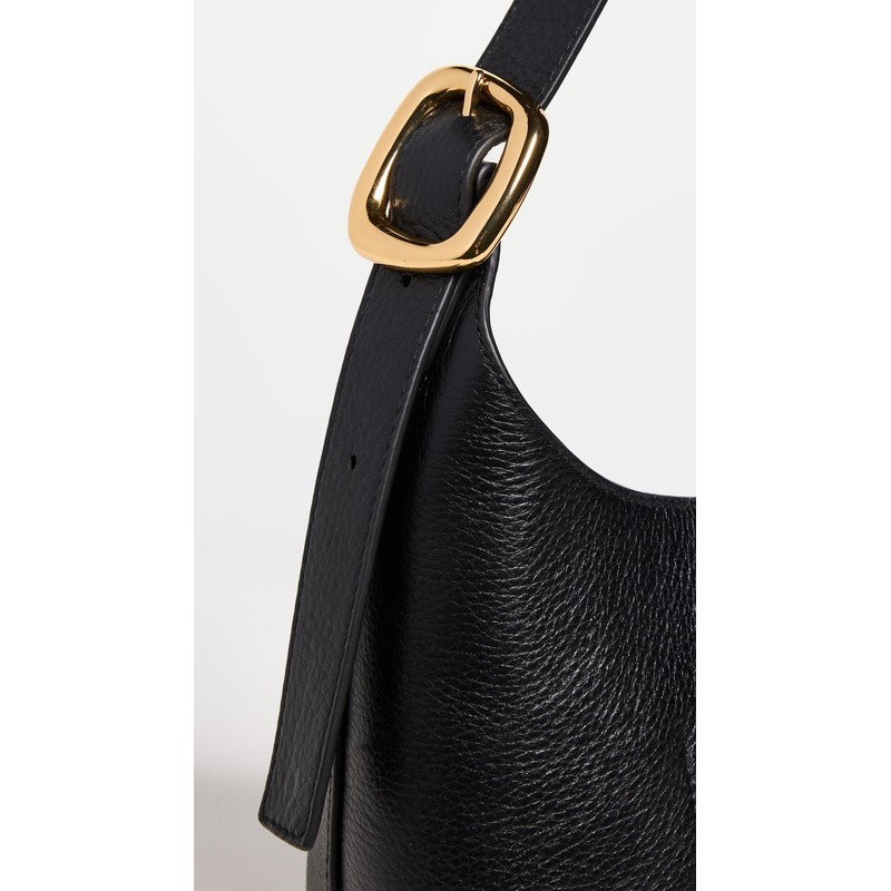 Madewell Women's Puffy Buckle Shoulder, True Black, One Size