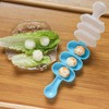 WJUAN 4 Pieces Onigiri Mould, PP Rice Ball Maker, with