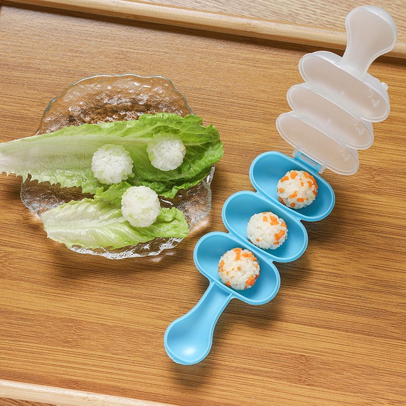 WJUAN 4 Pieces Onigiri Mould, PP Rice Ball Maker, with