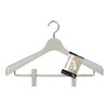 Monocloset Suit Hanger Clip 45 with Skirt Clip, 17.7 inches