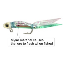 YZD Silverside Minnow Crappie Jig 12pcs (Green)