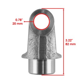 Caltric Front Drive Shaft Yoke W/U-Joint for Yamaha Big Bear 350 Yfm350Fw 4X4 1987-1997