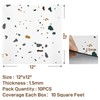VaryPaper 12"x12" 10 Pack White Terrazzo Peel and Stick Floor