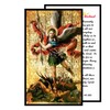 Prayer to St Michael the Archangel Laminated Holy Card Blessed