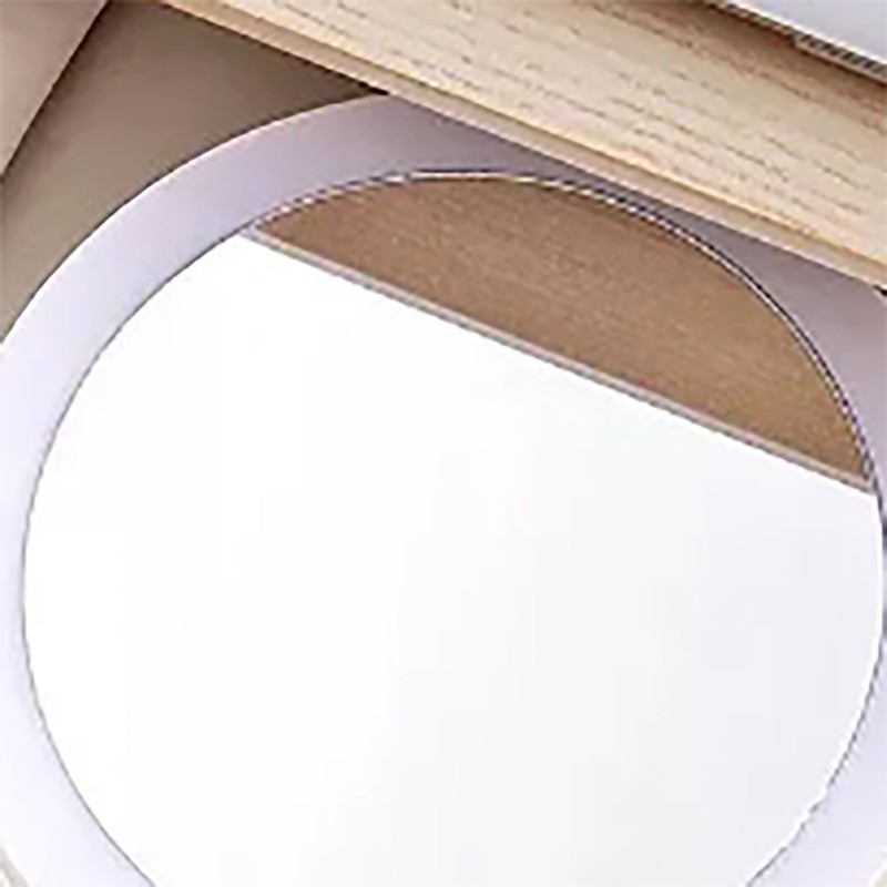 Foldable Makeup Mirror Round Vanity Mirror With LED Light 10X