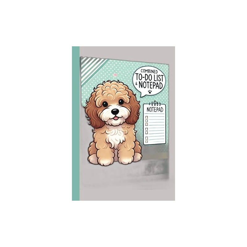 A5 Notepad: Cockapoo Cover Combined To Do List and Notepad: