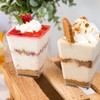 170Pcs Plastic Dessert Cups with Lids and Spoons,Shooters Cups for