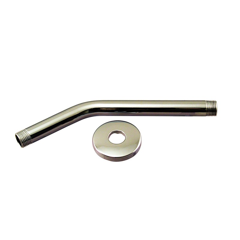 Westbrass 1/2" IPS x 10" Shower Arm with Sure Grip