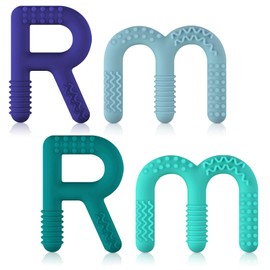 ERKOON Sensory Chew Toys for Autistic Children, 4 Pack Silicone Chewy Tube Oral Motor Tools for Sensory Kids with Autism, Biting, ADHD, SPD, Chewies with Special Needs, Teething Sticks Toys