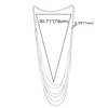 White Long Statement Necklace Multi-Strand Waterfall Chains with Crystal Beads