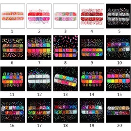 Molde epoxi de resina fluorescente, para relleno de joyas, brillo en la oscuridad, holográfico, purpurina