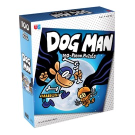 University Games, Dog Man and Cat Kid 100-piece Puzzle. 14 inch by 19 inch Puzzle of Dav Pilkey’s Crime Fighting Duo Contains 100 Pieces for challenging Fun. Ages 6 and up.