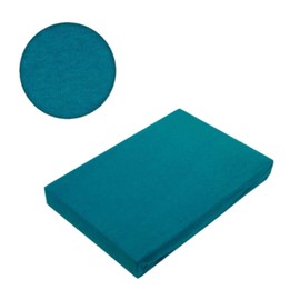 EXKLUSIV HEIMTEXTIL Microfibre Fitted Sheet with Elasticated Edging 100% Polyester, 130 g/m², Base Height 30 cm, Oeko-Tex Certified, 90-100 x 200 cm + 30 cm Petrol