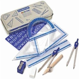 Staedtler Noris Club Mathematical Instruments Compass Set, School Compass, Mathematics Set, Noris Club