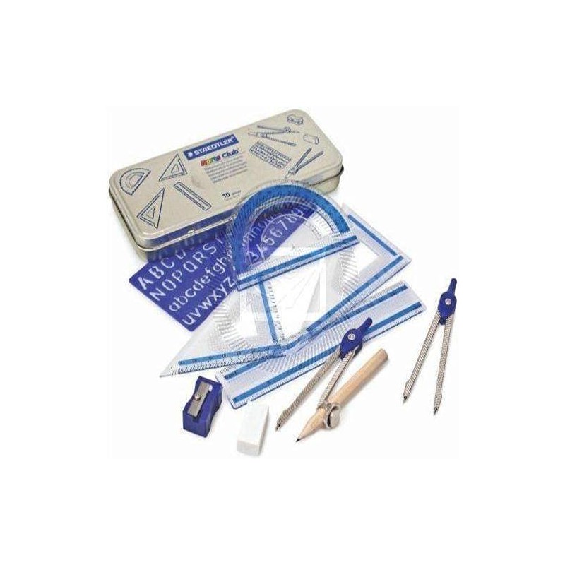 Staedtler Noris Club Mathematical Instruments Compass Set, School Compass, Mathematics