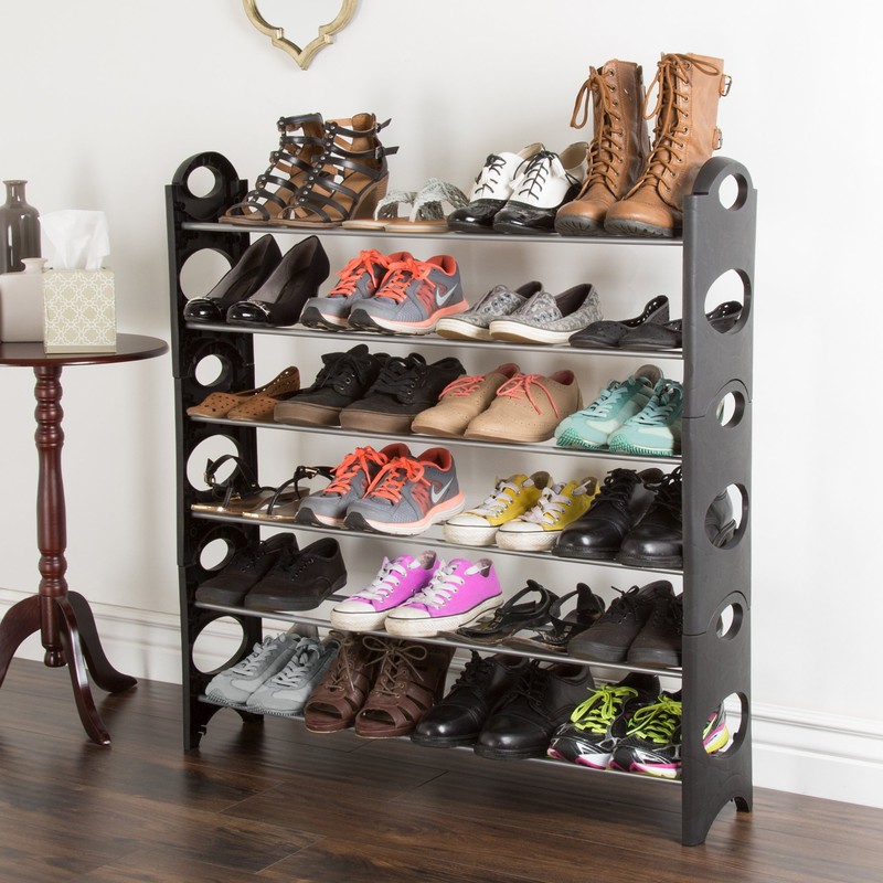 Home-Complete 6-Tier Stackable Shoe Rack
