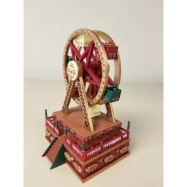MR. CHRISTMAS WORLD'S FAIR MINI CARNIVAL FERRIS WHEEL, 5.5"