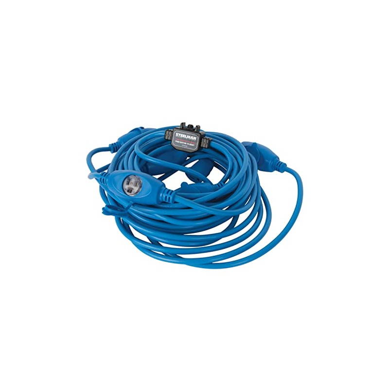 Steelman Multi-Outlet 50-Foot 14/3 Extention Cord, 6 Spaced Outlets, Outdoor-Rated,