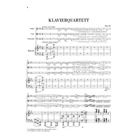 Piano Quartet C Minor Op 60 (Multilingual Edition)
