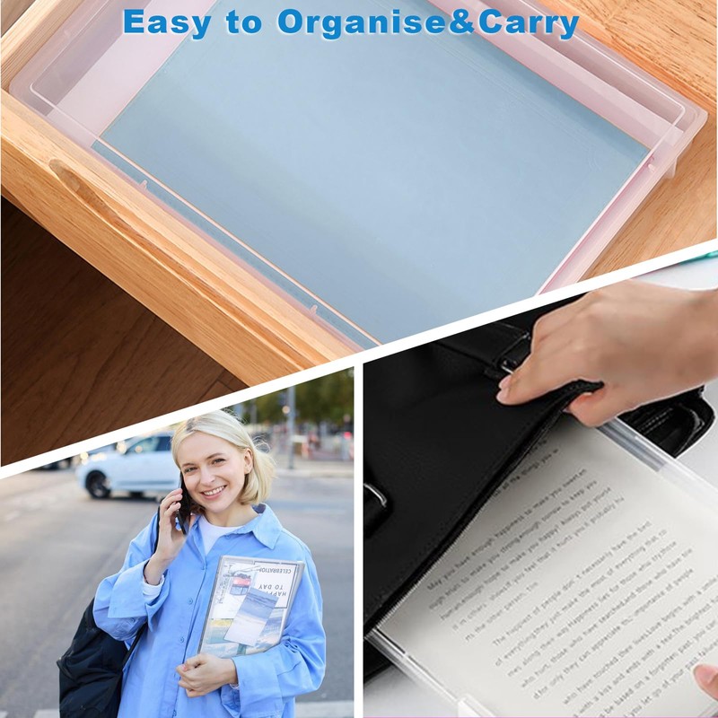 Marte Vanci A4 File Box Clear Paper Storage Boxes File