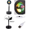 Sunset Projection Led Light, Rainbow Floor Stand Modern Lamp Night
